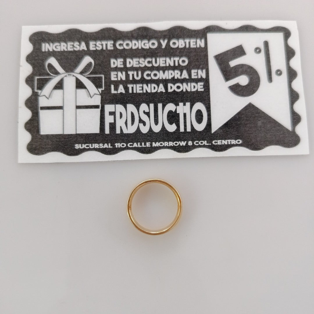 ARGOLLA ORO 14 K 4.1 GRMS (SEMINUEVO)