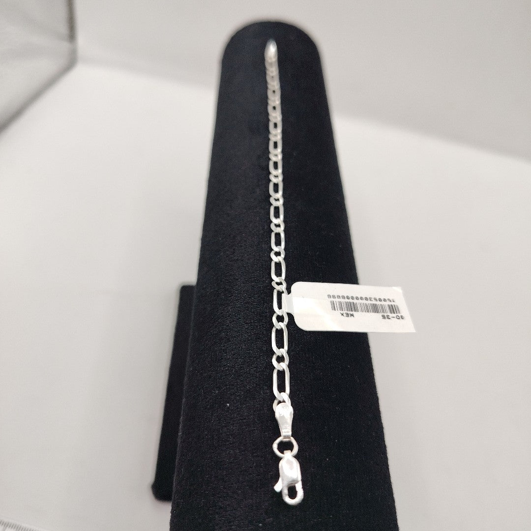 PULSERA TEJIDO 1X1 PLATA .925 18 CM 3.5 GR (NUEVO)