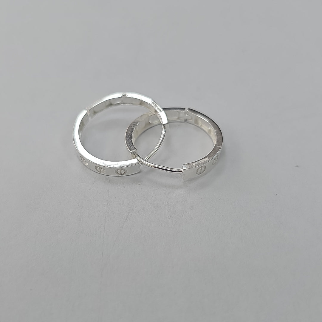 ARETES ARRACADAS FIG TORNILLOS PLATA .925 2.93 GR (NUEVO)
