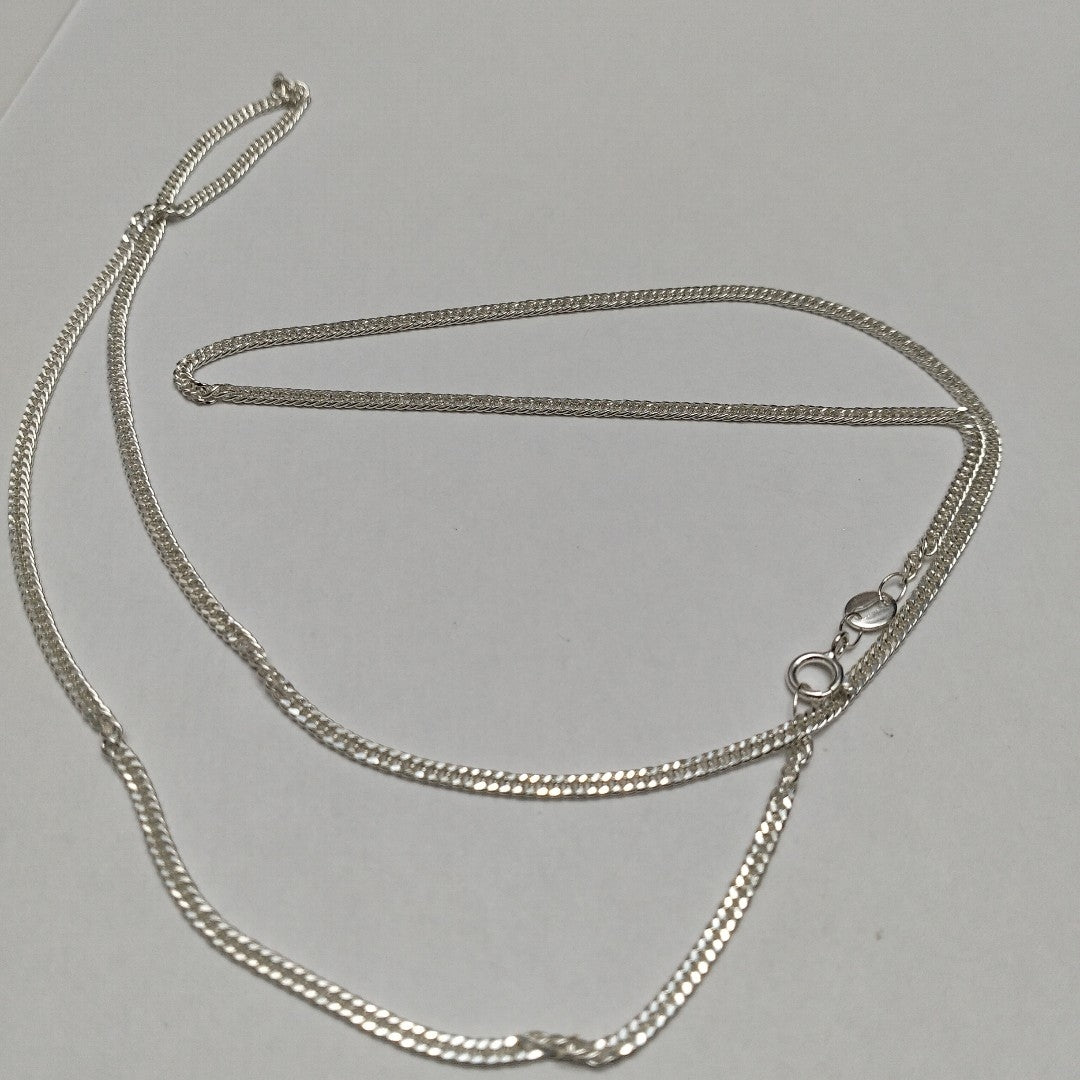 CADENA BARBADA PLATA .925 60 CM 5.02 GR (NUEVO)