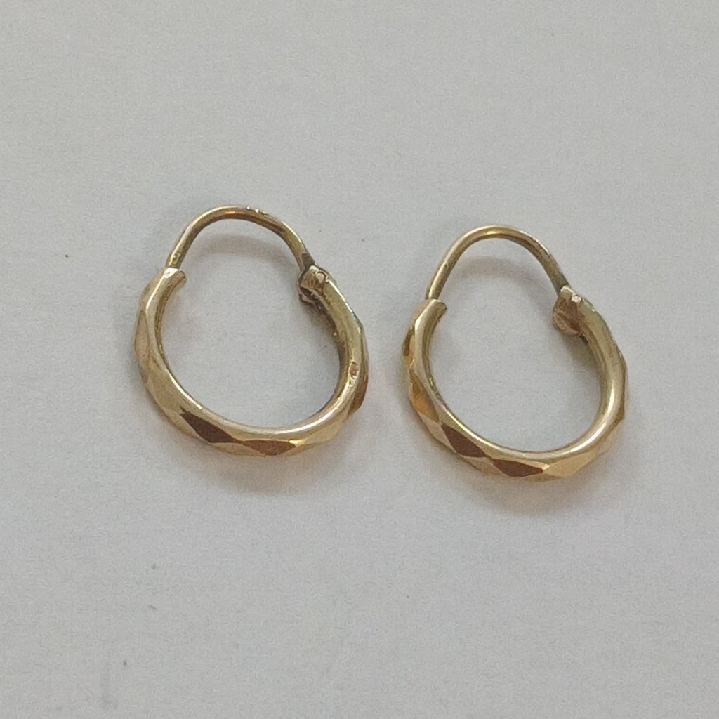 ARRACADAS PAR ORO 14 K 0,80 GRMS (SEMINUEVO)