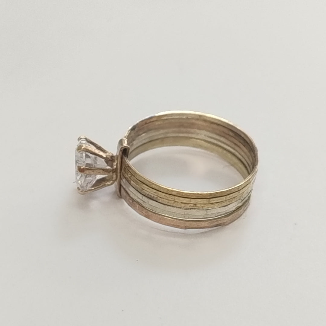 ANILLITO ORO, ORO COMBINADO 8 K 3.2 GRMS (SEMINUEVO)