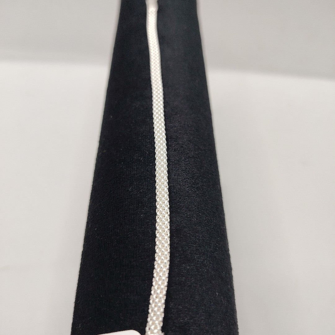 PULSERA TEJIDO ESPECIAL PLATA .925 18 CM 4.9 GR (NUEVO)