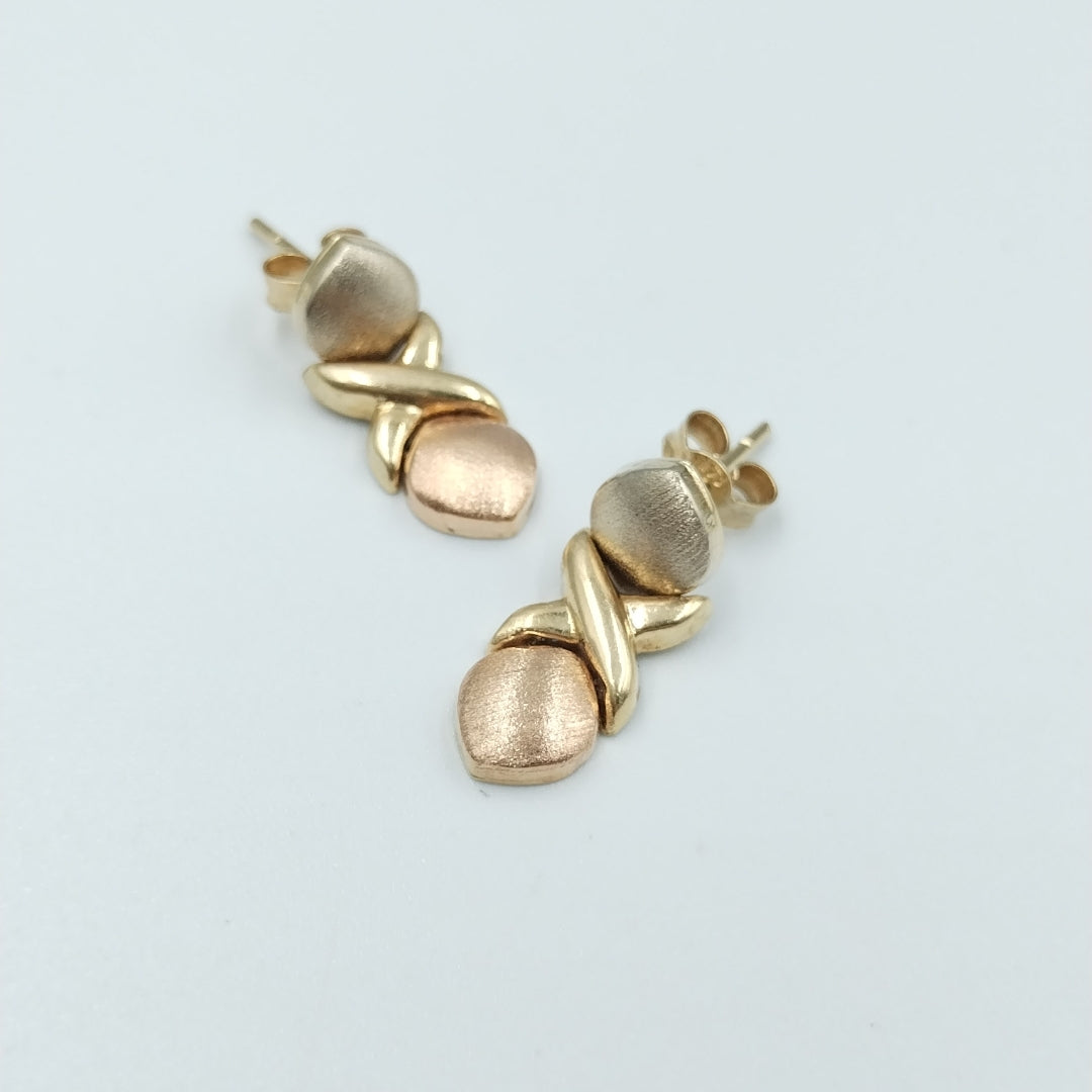 BROQUELES PAR ORO 14 K 1.6 GRMS (SEMINUEVO)