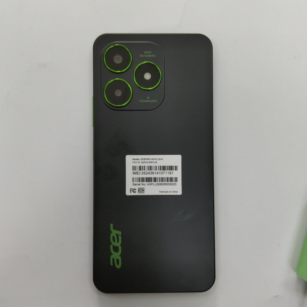 CELULAR ACER SOSPIRO A5 PLUS (2026) 128 GB 6 GB RAM (SEMINUEVO)