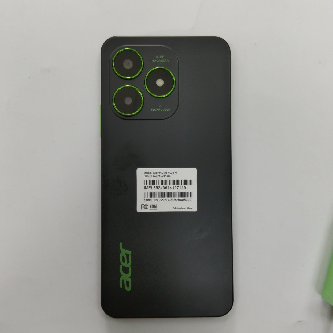 CELULAR ACER SOSPIRO A5 PLUS (2026) 128 GB 6 GB RAM (SEMINUEVO)