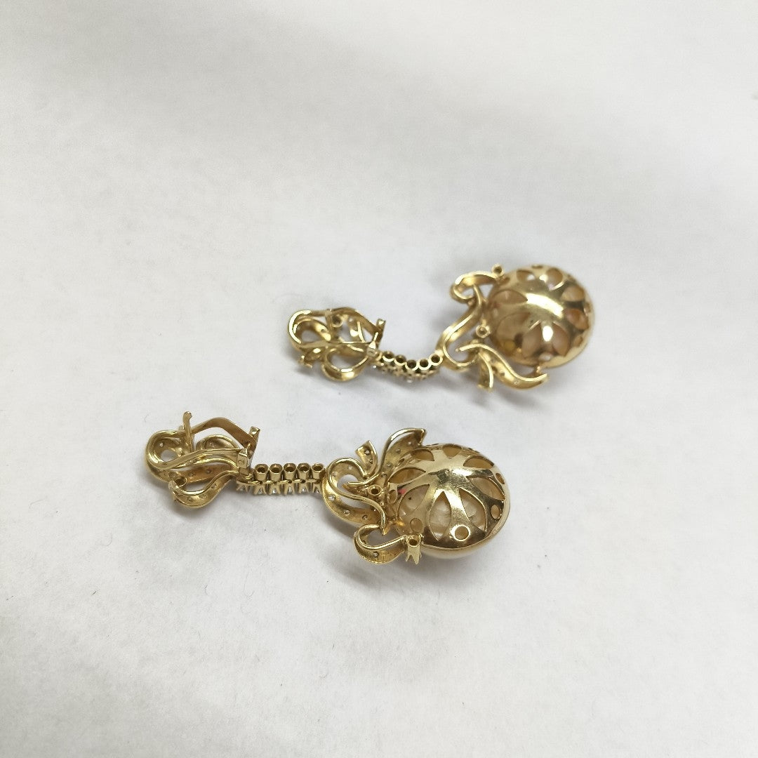 ARETES PAR ORO 14 K 18.1 GRMS (SEMINUEVO)