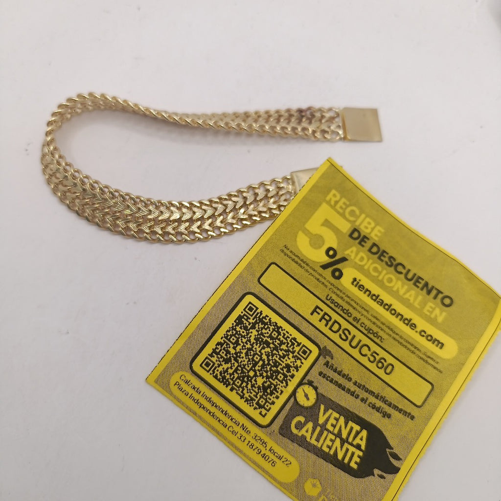 PULSERA ORO 10 K 24.9 GRMS (SEMINUEVO)