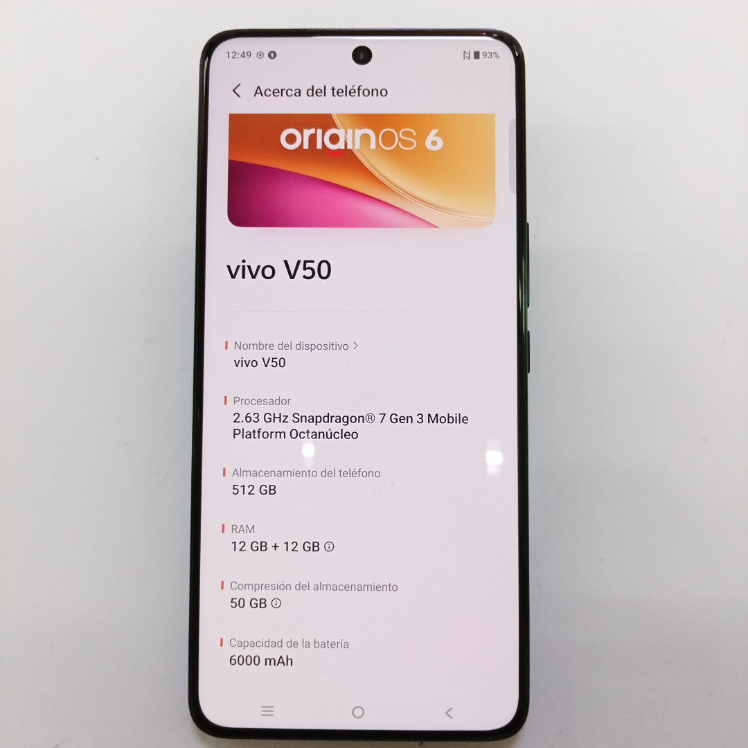 CELULAR VIVO V50 V2427 (2025) 512 GB 12 GB RAM (SEMINUEVO)