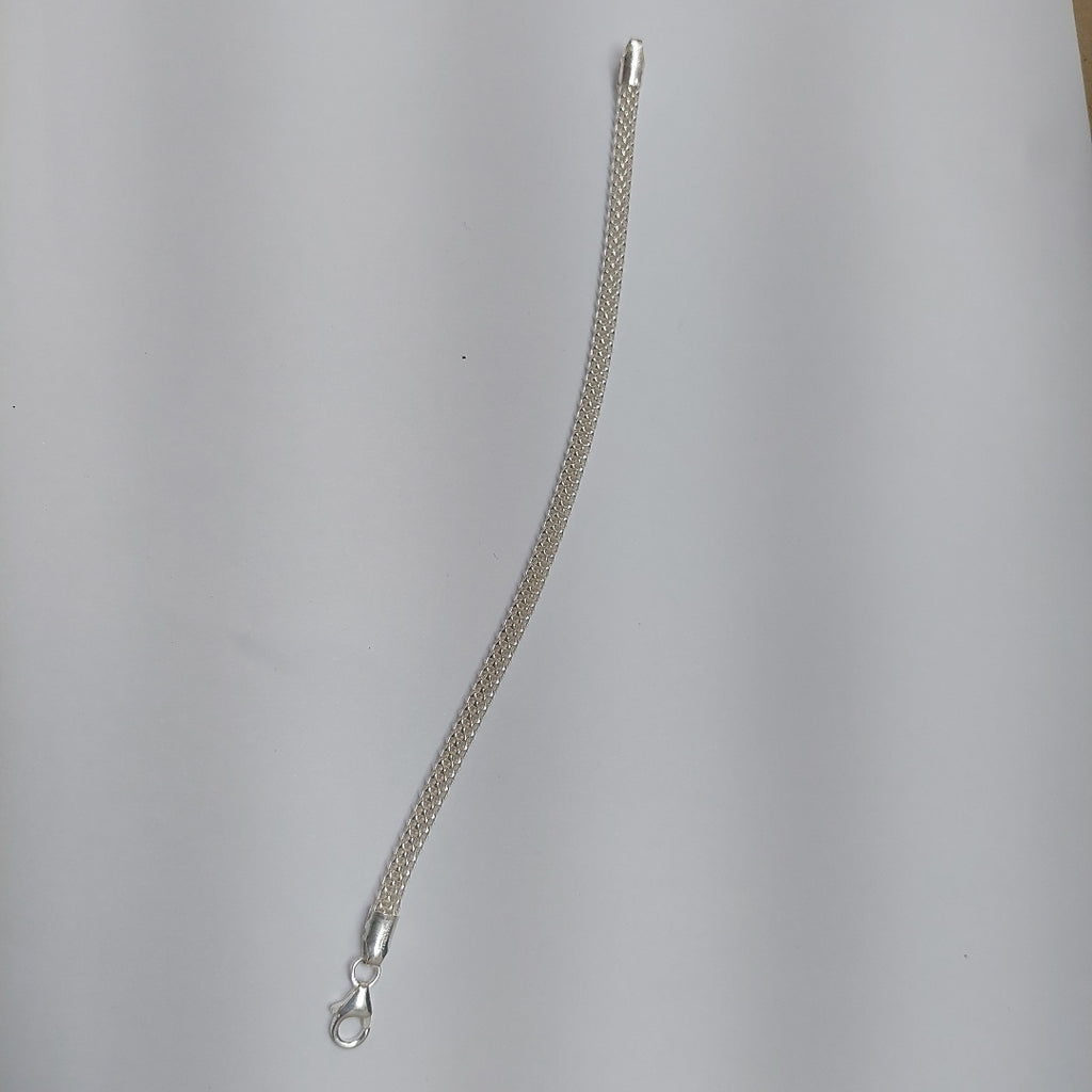 PULSERA TEJIDO ESPECIAL PLATA .925 18 CM 4.9 GR (NUEVO)