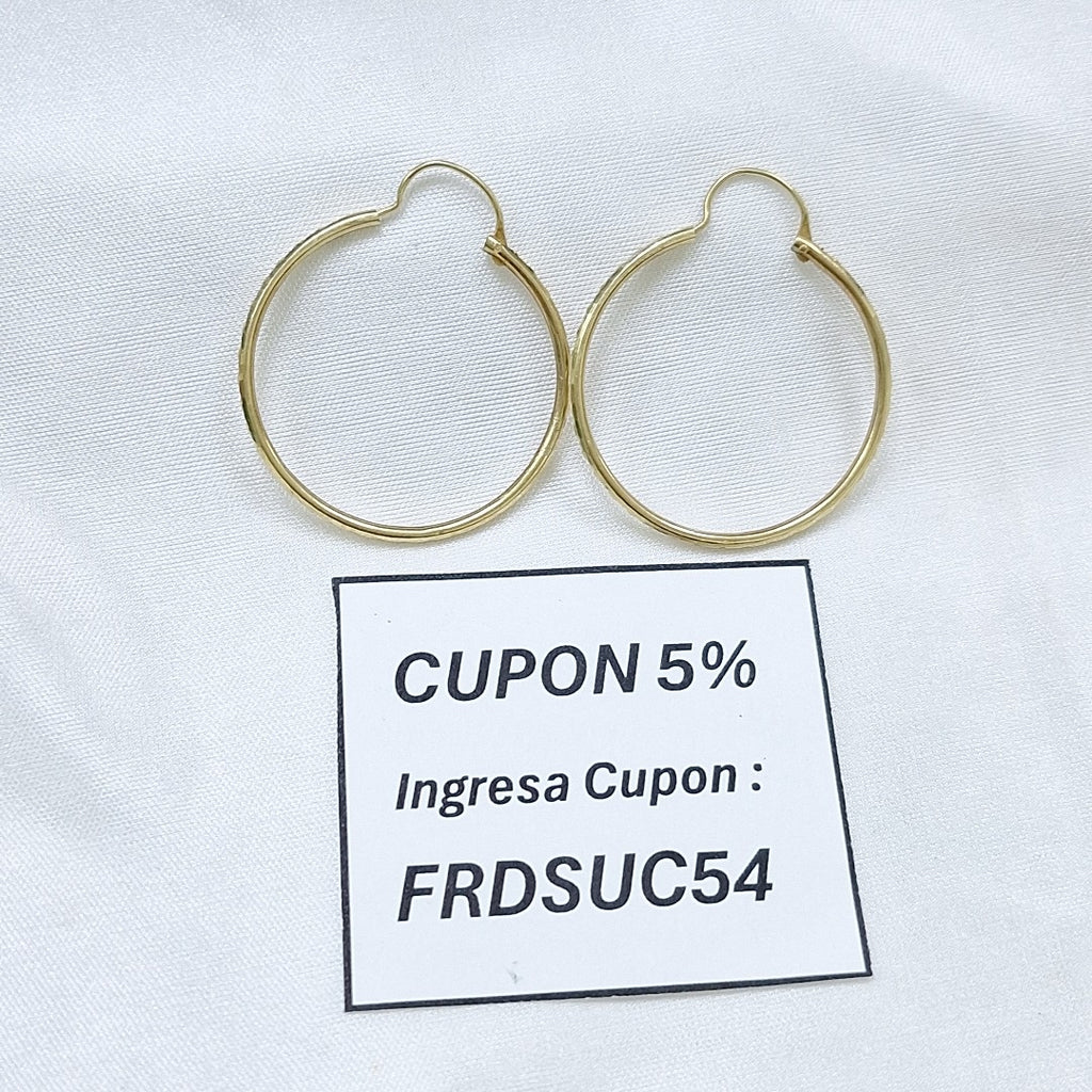 ARRACADAS PAR ORO 14 K 1,70 GRMS (SEMINUEVO)