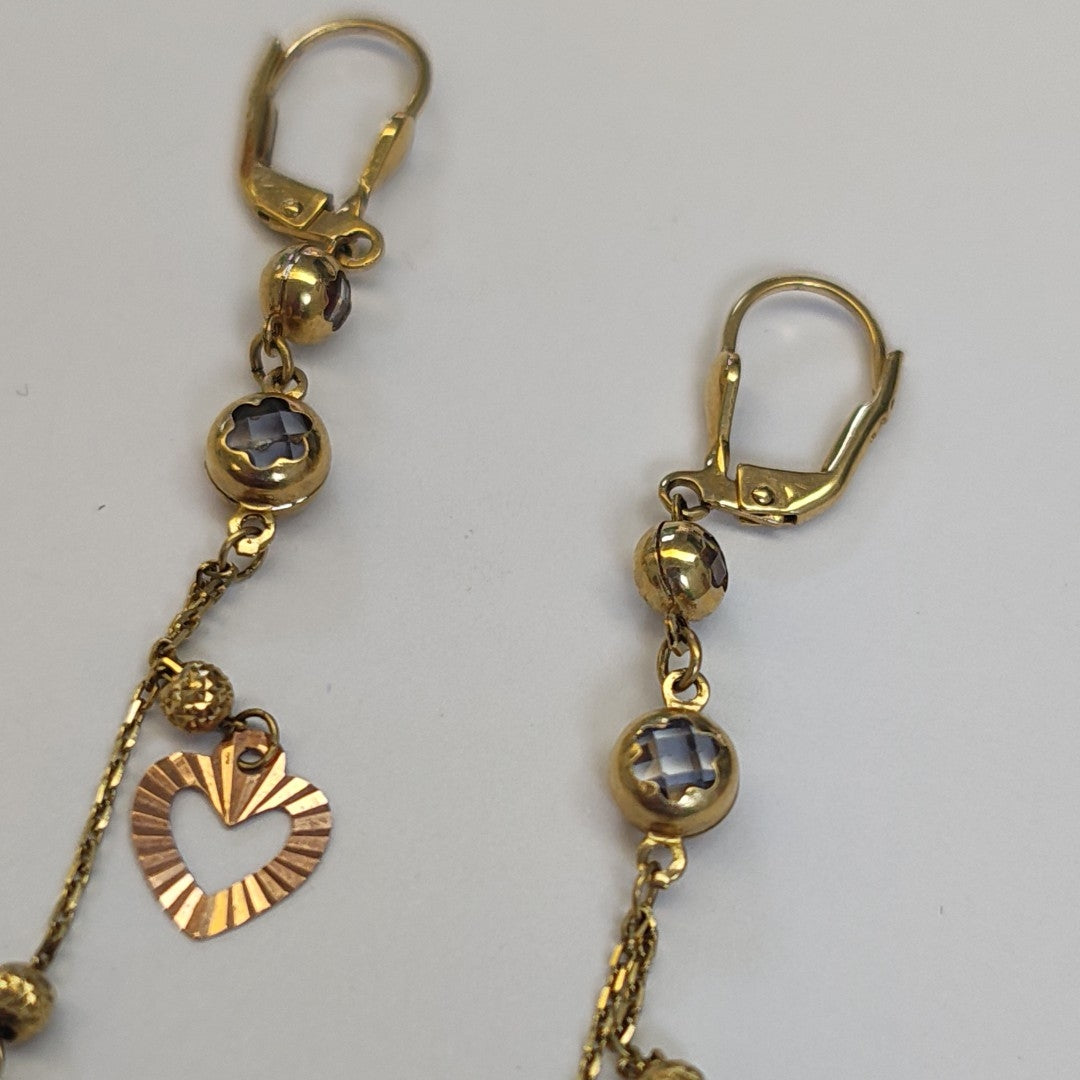 ARETES PAR ORO 14 K 3.2 GRMS (SEMINUEVO)