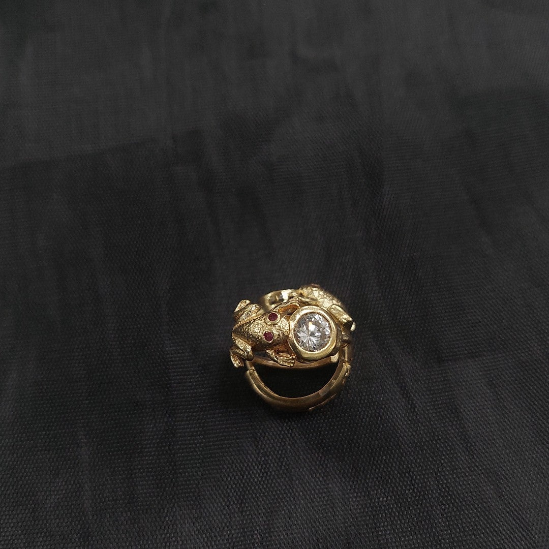 ARRACADAS PAR ORO 14 K 3.1 GRMS (SEMINUEVO)