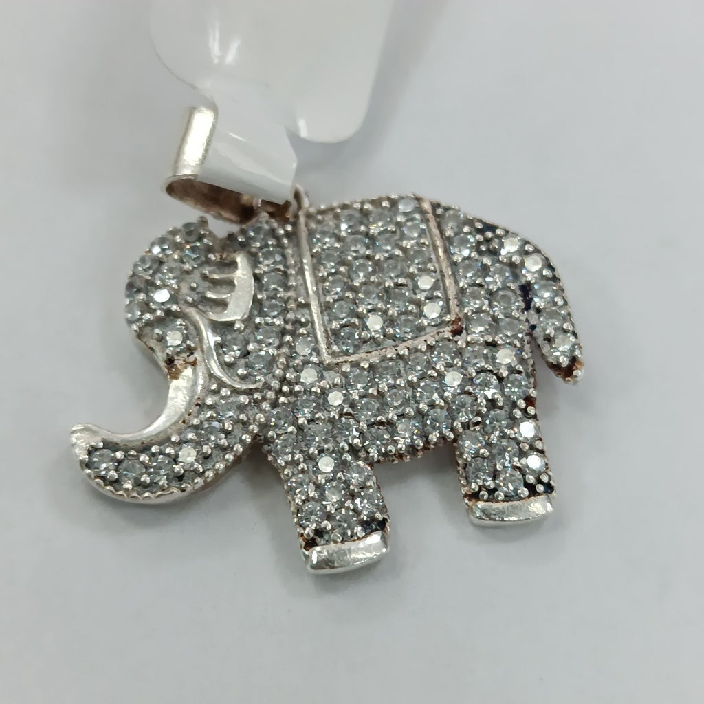 DIJE ELEFANTE C/CIRCONIAS PLATA .925 5.1 GR (NUEVO)