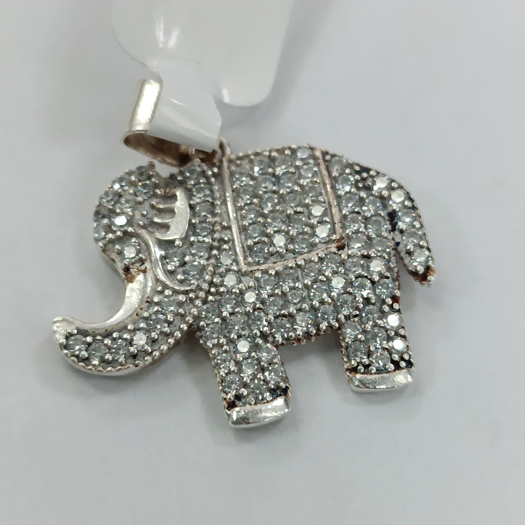 DIJE ELEFANTE C/CIRCONIAS PLATA .925 5.1 GR (NUEVO)