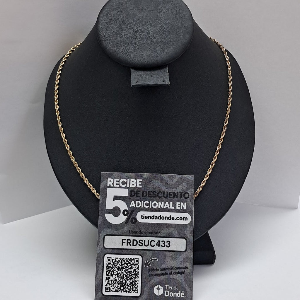 CADENA ORO 10 K 3.1 GRMS (SEMINUEVO)