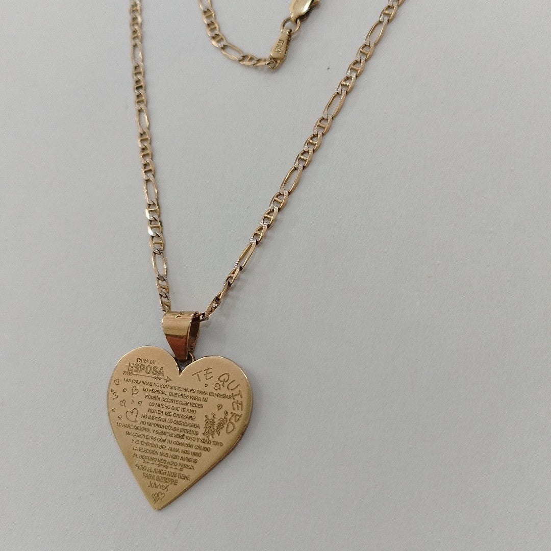 CADENA,DIJE ORO 14 K 9,20 GRMS (SEMINUEVO)