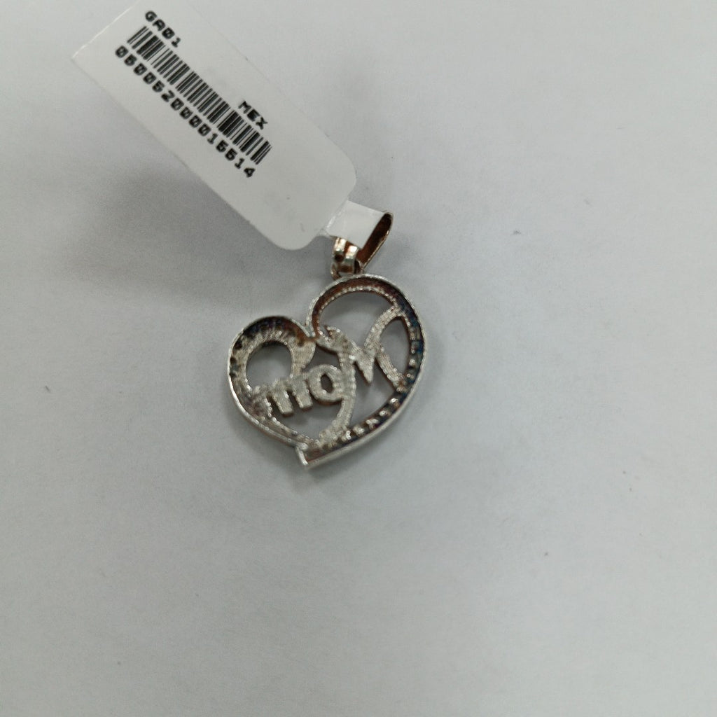 DIJE CORAZON C/CIRCONIAS PLATA .925 3.1 GR (NUEVO)