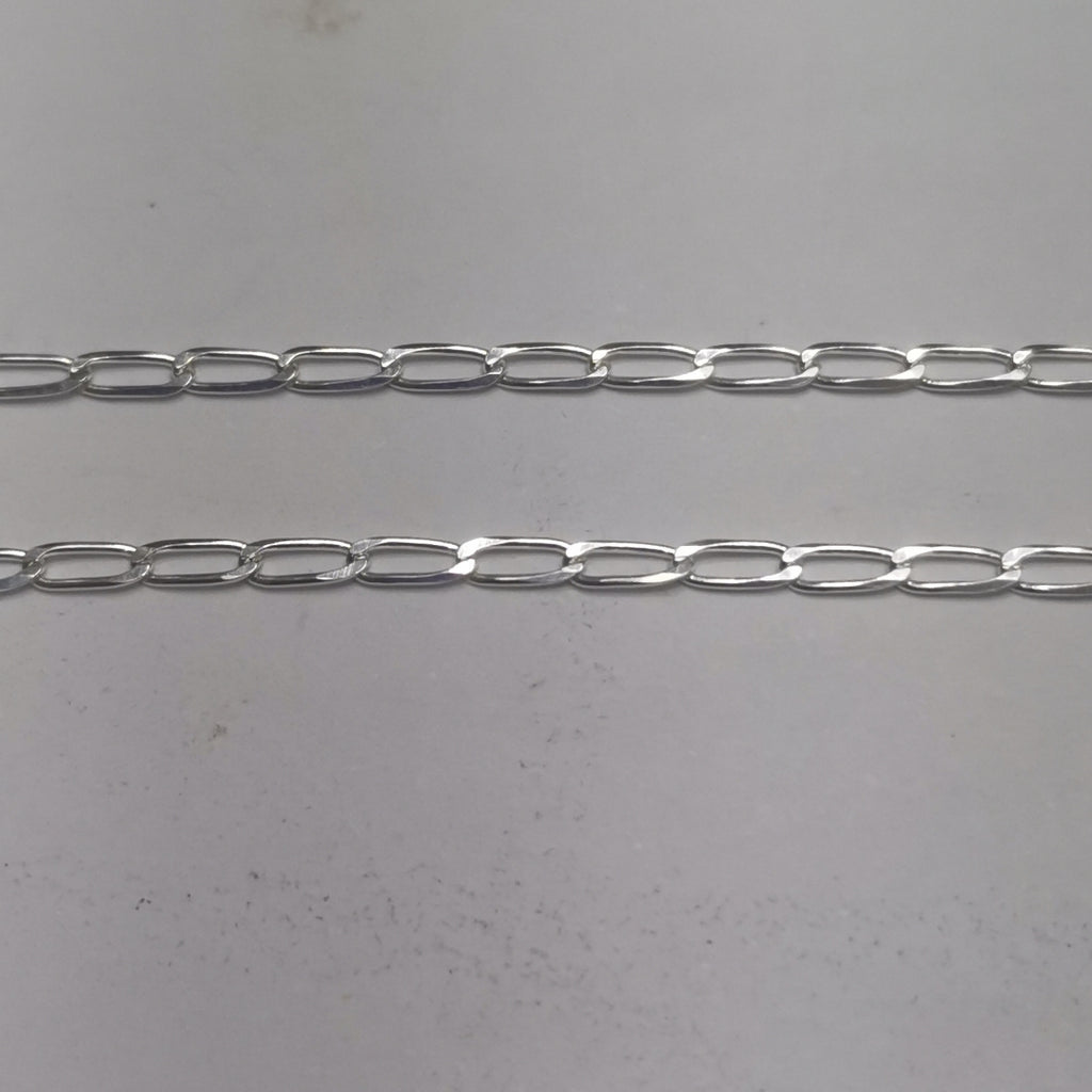 CADENA TEJIDO ESLABONES PLATA .925 60 CM 2.9 GR (NUEVO)