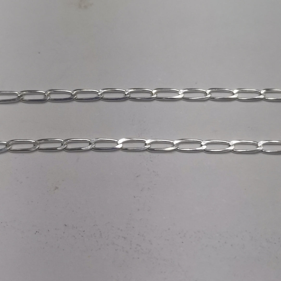 CADENA TEJIDO ESLABONES PLATA .925 60 CM 2.9 GR (NUEVO)