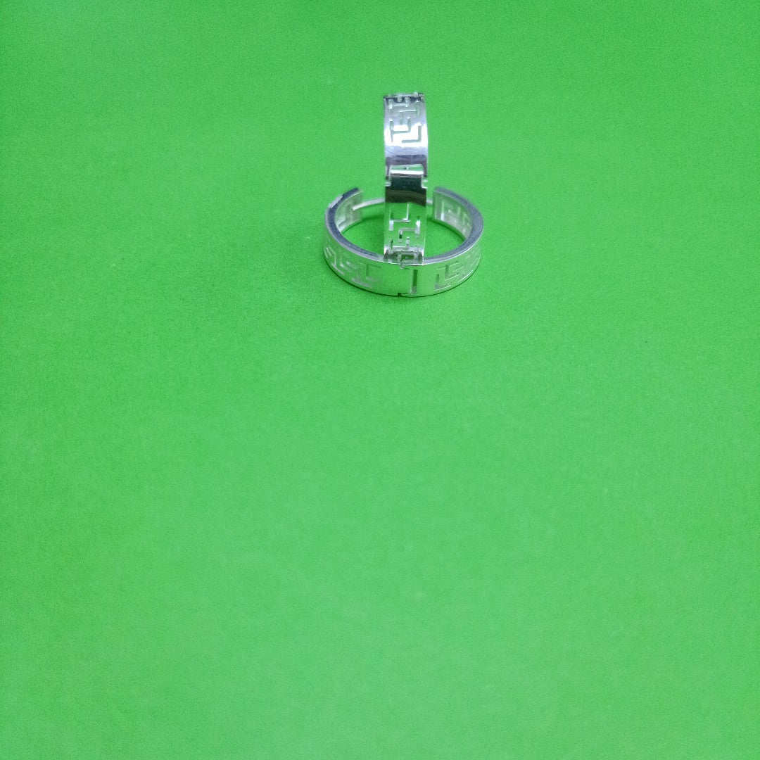 ARETES ARRACADAS GRECAS PLATA .925 4.23 GR (NUEVO)