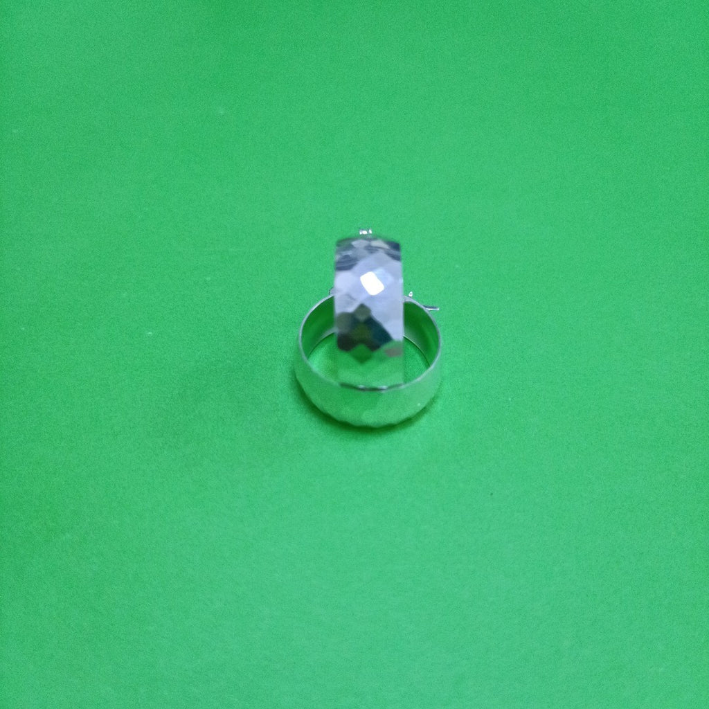 ARETES ARRACADAS FACETADAS PLATA .925 2.8 GR (NUEVO)