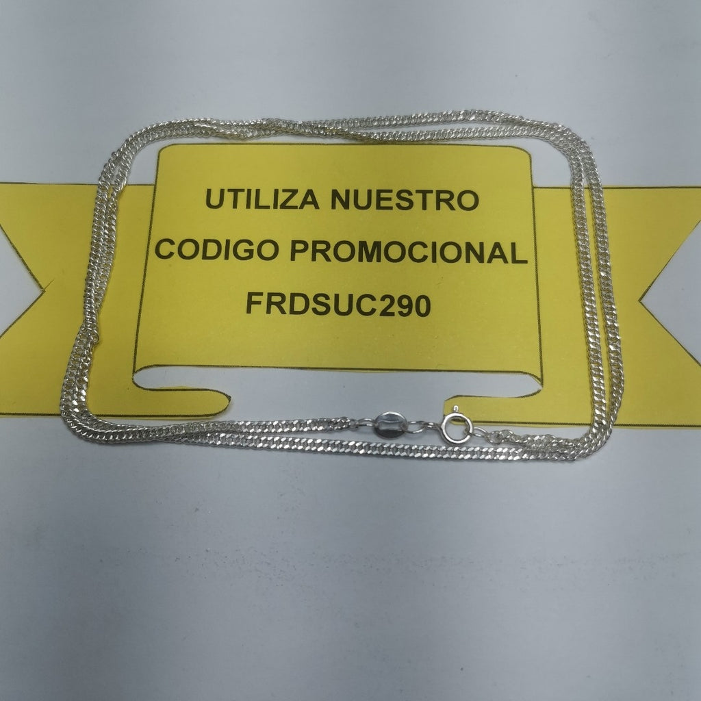 CADENA BARBADA PLATA .925 60 CM 4.82 GR (NUEVO)