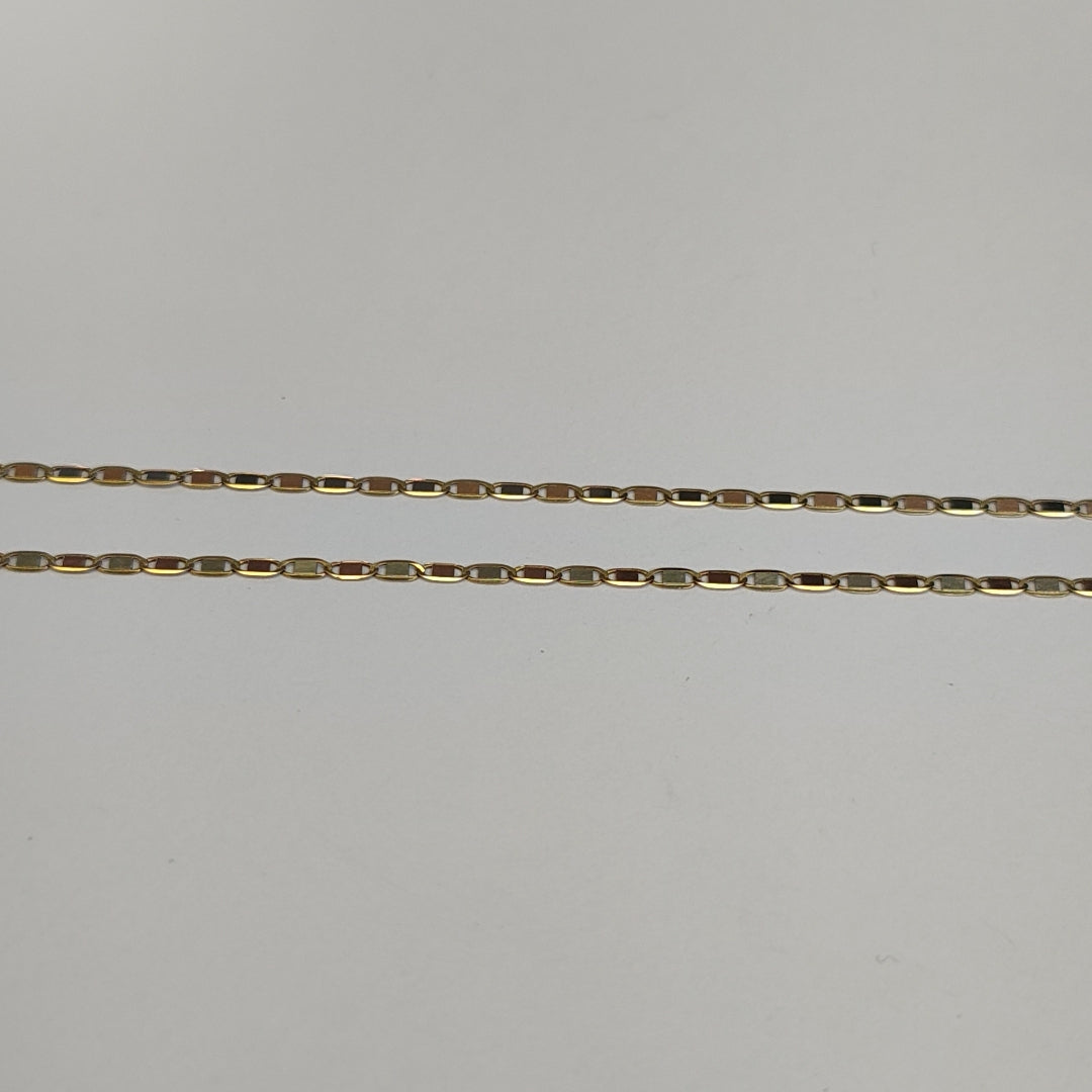CADENA ORO COMBINADO 14 K 3 GRMS (SEMINUEVO)