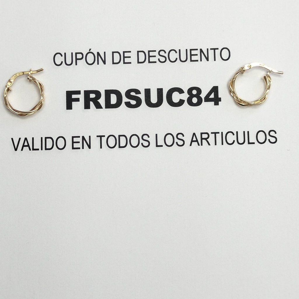 ARRACADAS ORO 14K 1.4 (NUEVO)