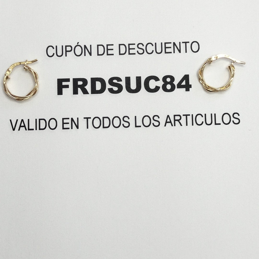 ARRACADAS ORO 14K 1.4 (NUEVO)
