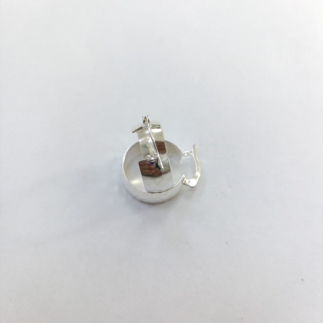 ARETES ARRACADAS FACETADAS PLATA .925 2.7 GR (NUEVO)