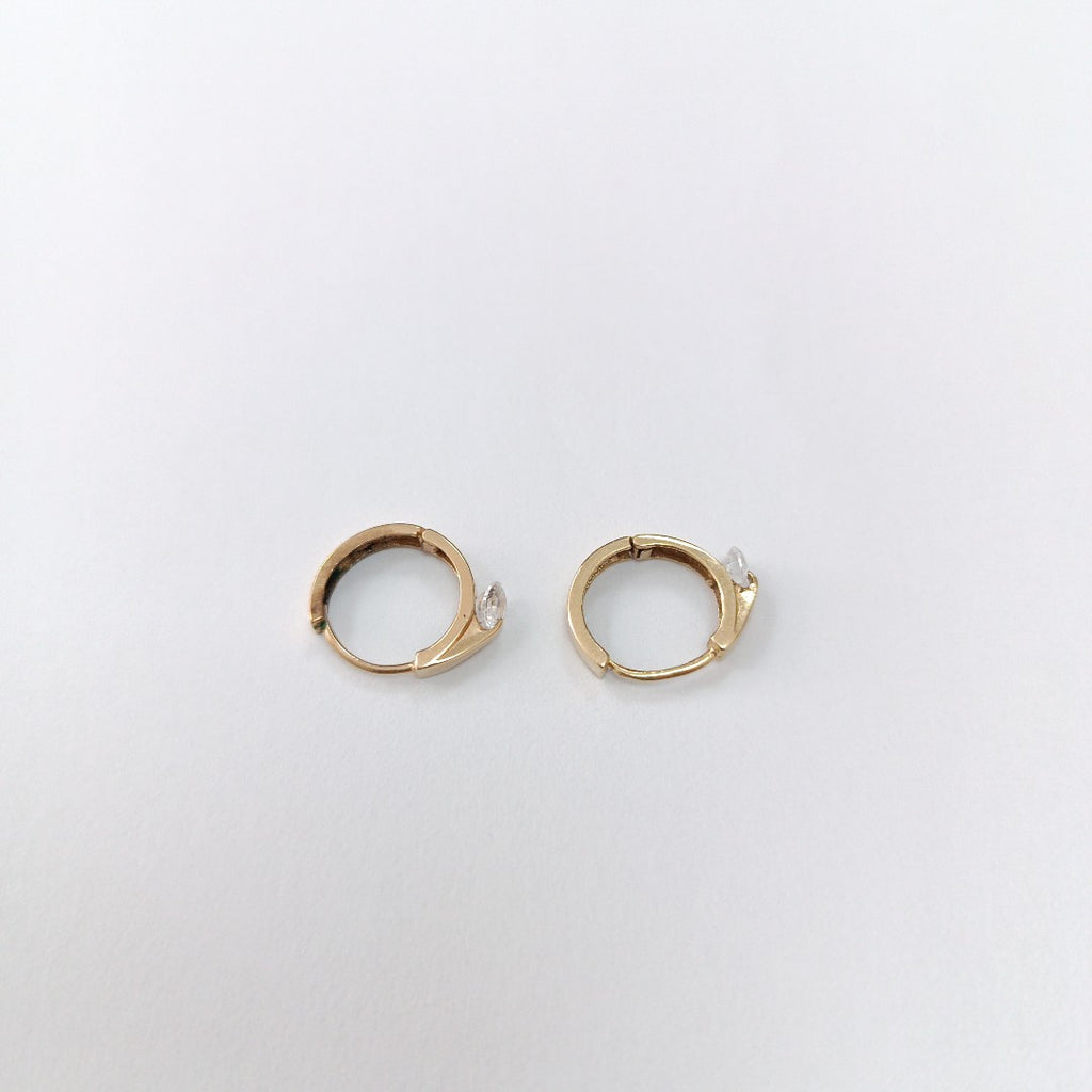 ARRACADAS PAR ORO 14 K 1.5 GRMS (SEMINUEVO)