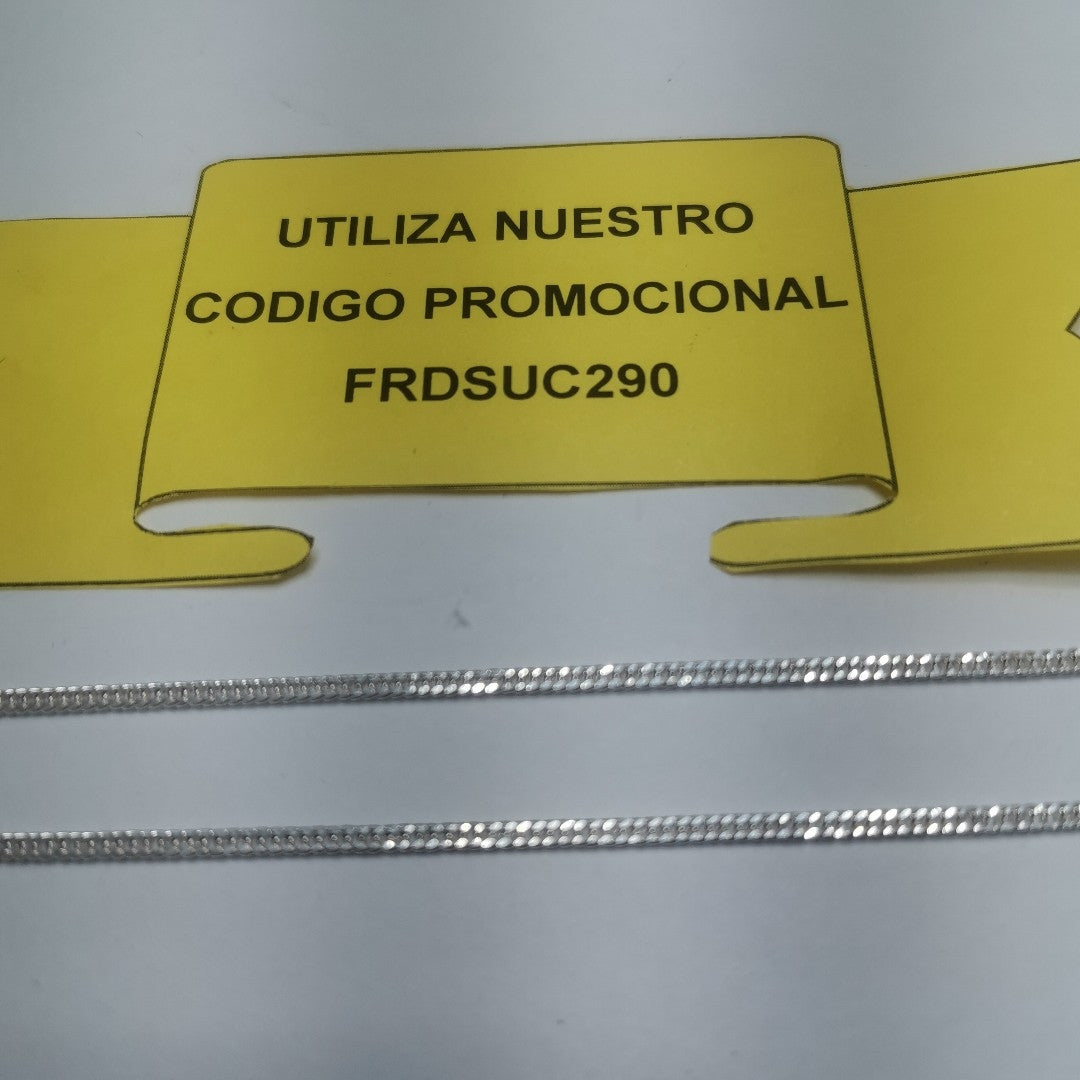 CADENA BARBADA PLATA .925 60 CM 5.02 GR (NUEVO)