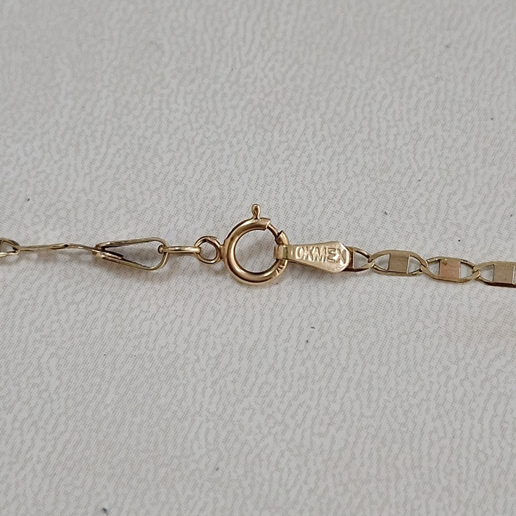 CADENA ORO, ORO COMBINADO 10 K 2.4 GRMS (SEMINUEVO)