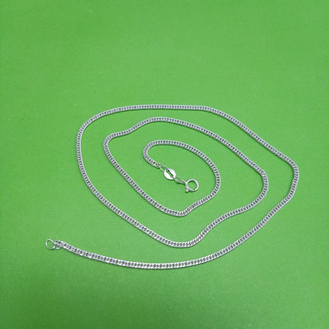 CADENA BARBADA PLATA .925 50 CM 4.22 GR (NUEVO)