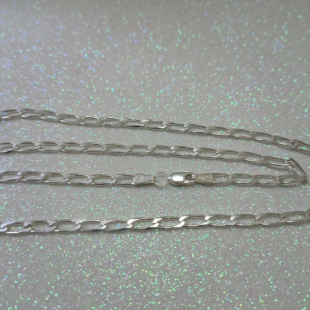 CADENA TEJIDO ESLABONES PLATA .925 55 CM 10.2 GR (NUEVO)