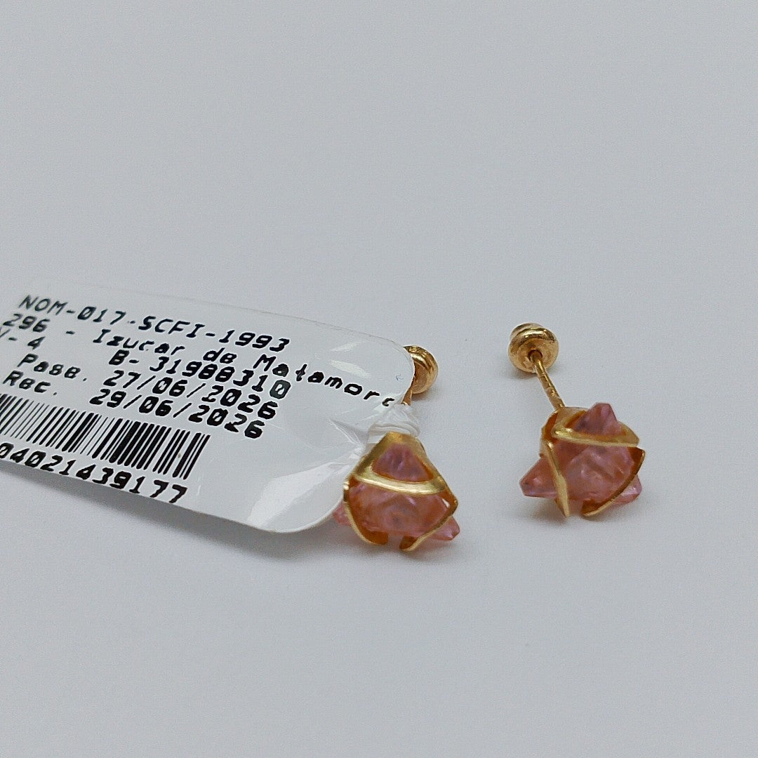 BROQUELES PAR ORO 14 K 1,00 GRMS (SEMINUEVO)