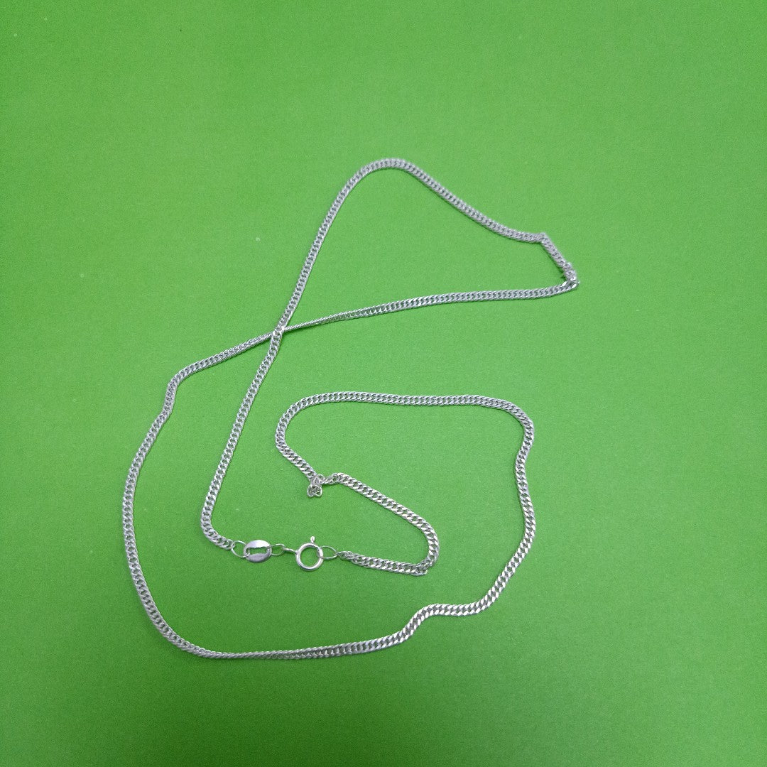 CADENA BARBADA PLATA .925 50 CM 4.22 GR (NUEVO)