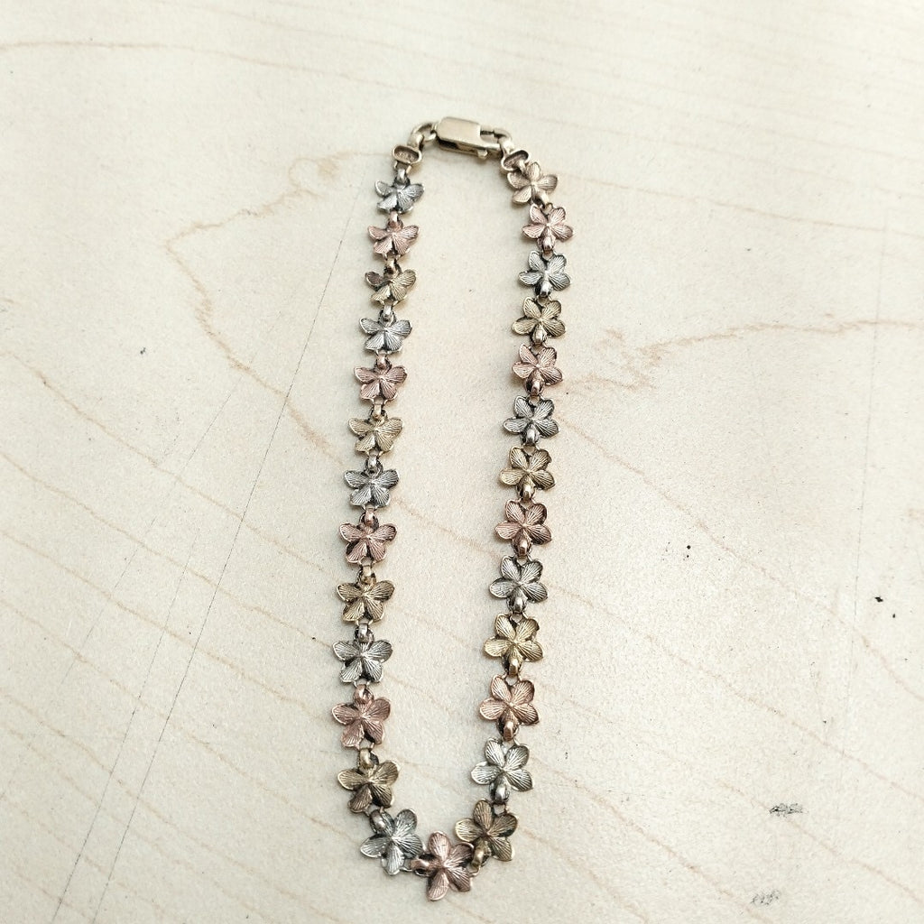 PULSERA ORO COMBINADO 14 K 6.1 GRMS (SEMINUEVO)