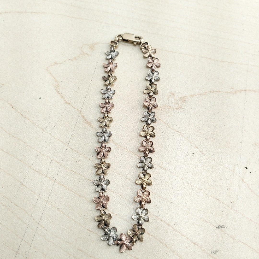 PULSERA ORO COMBINADO 14 K 6.1 GRMS (SEMINUEVO)