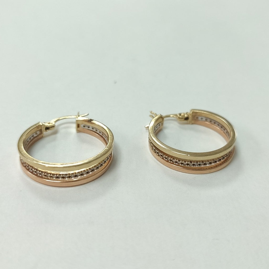 ARRACADAS PAR ORO 14 K 3.6 GRMS (SEMINUEVO)