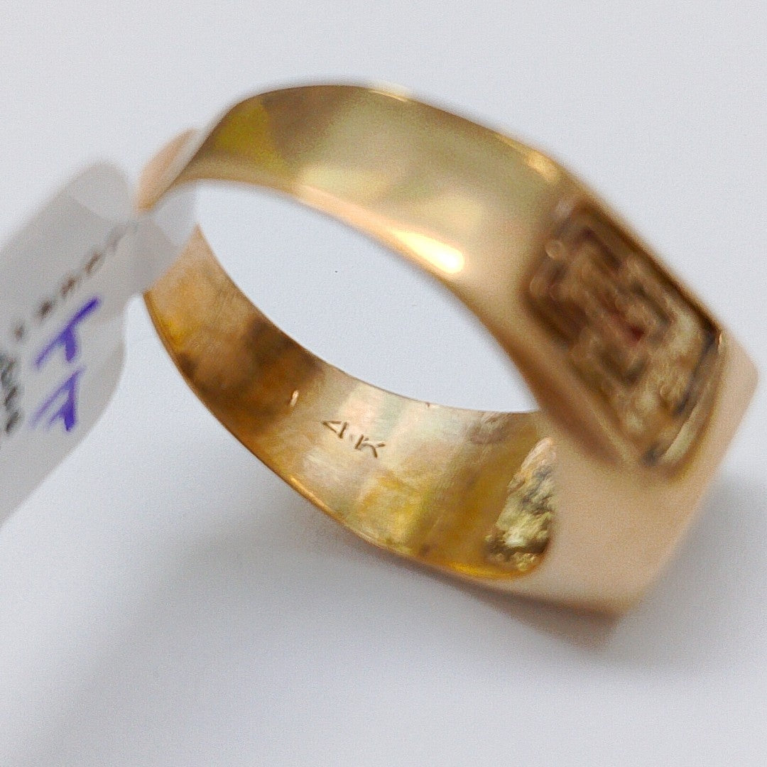 ANILLO DE GRADUACIÓN ORO 14 K 4.4 GRMS (SEMINUEVO)
