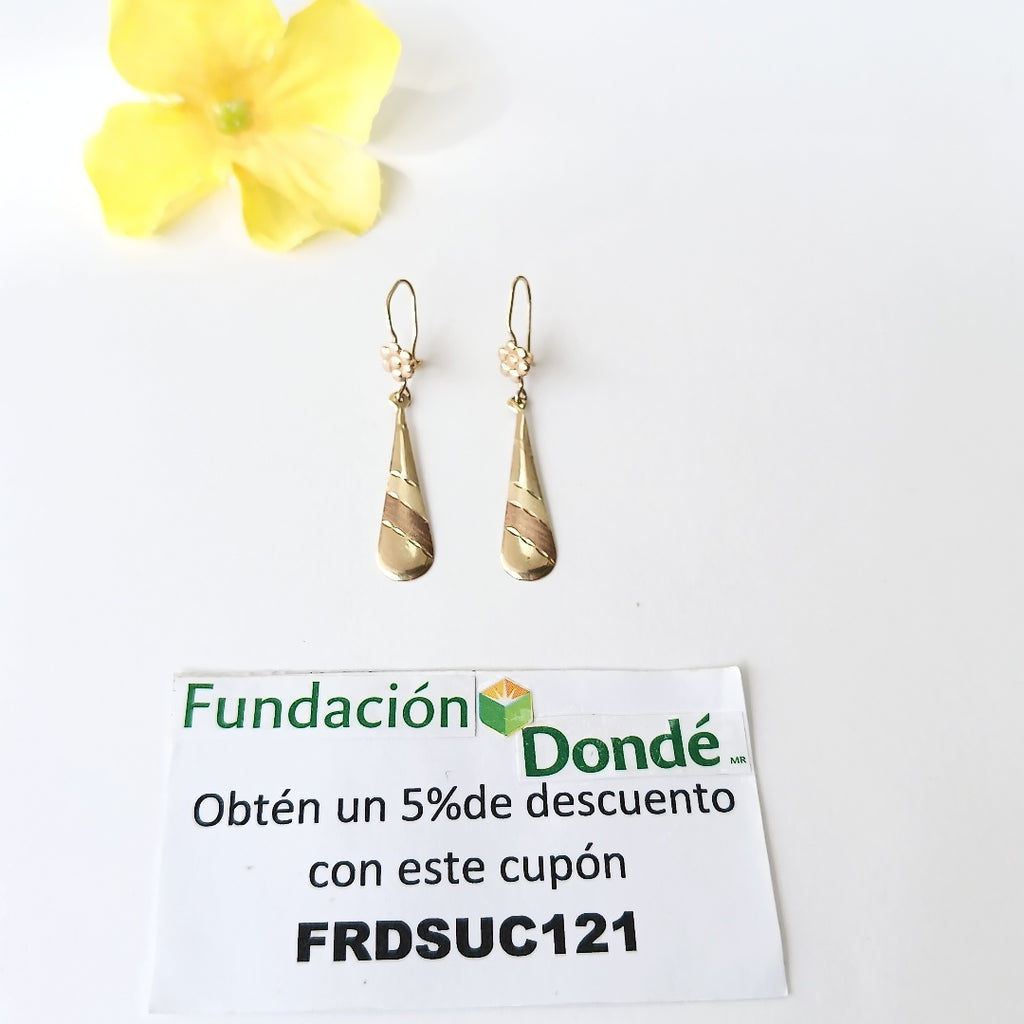 ARETES PAR ORO 10 K 1,50 GRMS (SEMINUEVO)