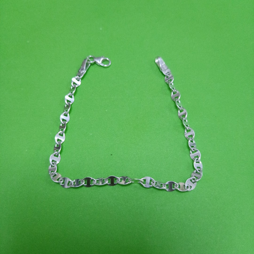 PULSERA TEJIDO ESPECIAL PLATA .925 18 CM 3.3 GR (NUEVO)