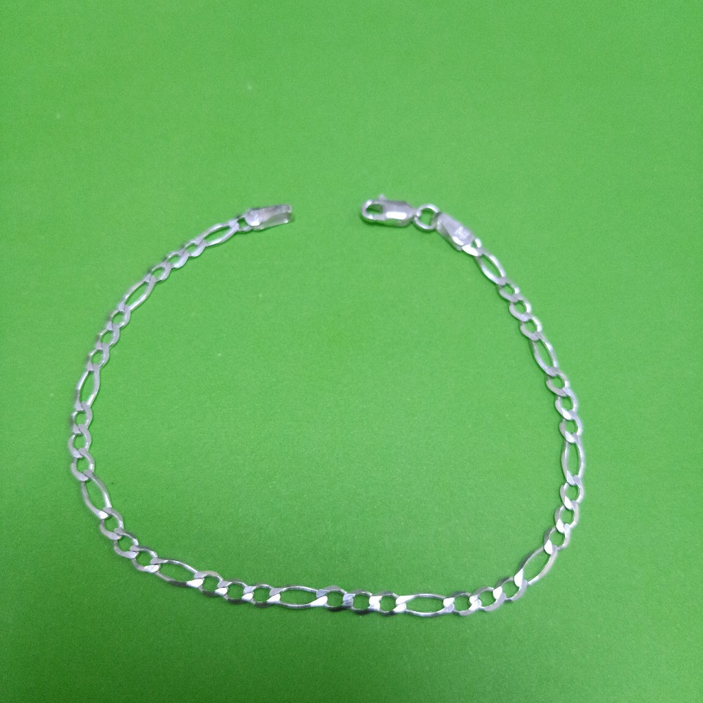 PULSERA TEJIDO 3X1 PLATA .925 21 CM 3.2 GR (NUEVO)