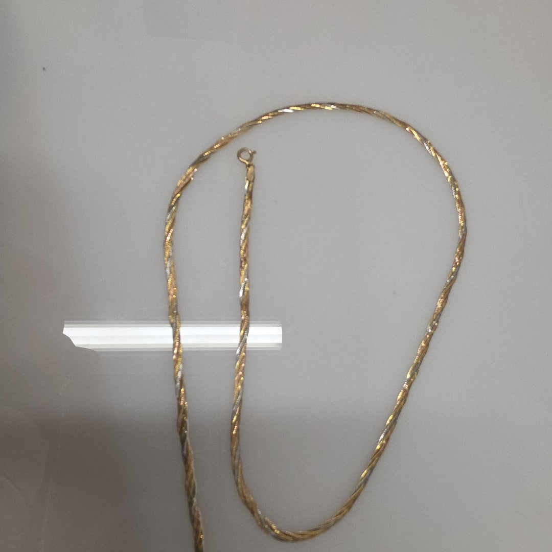 CADENA ORO COMBINADO 14 K 4.1 GRMS (SEMINUEVO)