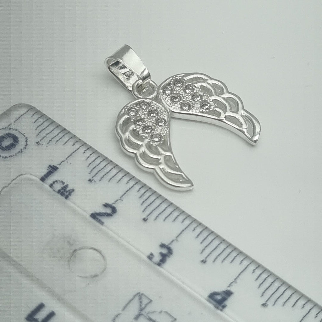 DIJE ALAS C/CIRCONIAS PLATA .925 2.3 GR (NUEVO)