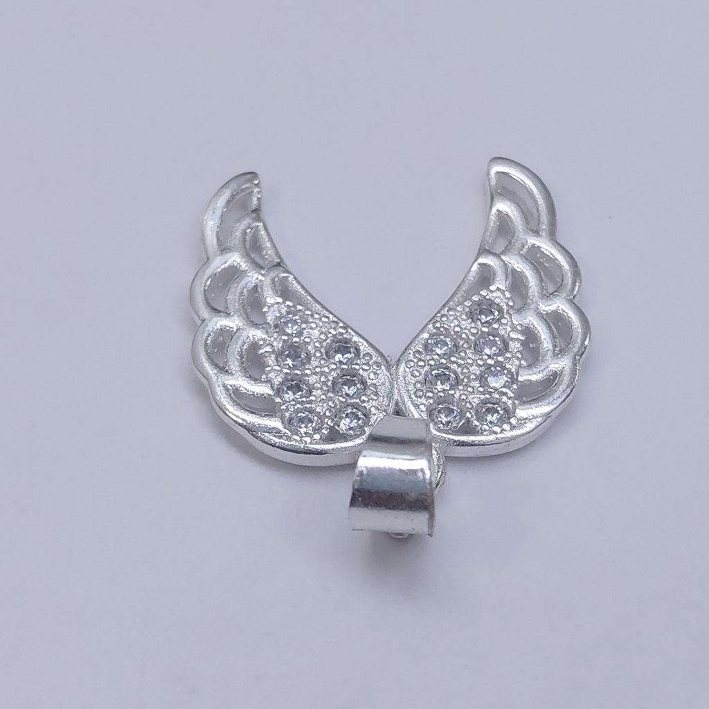 DIJE ALAS C/CIRCONIAS PLATA .925 2.3 GR (NUEVO)