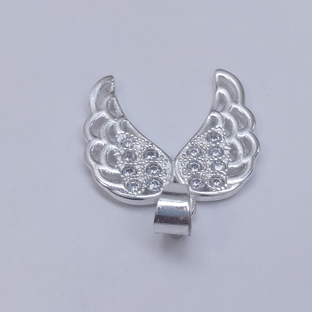 DIJE ALAS C/CIRCONIAS PLATA .925 2.3 GR (NUEVO)