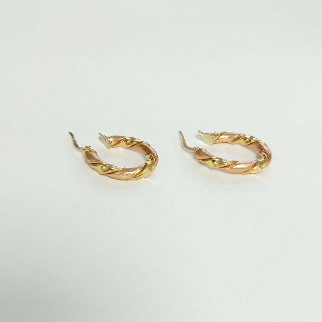 ARRACADAS PAR ORO 14 K 3.5 GRMS (SEMINUEVO)